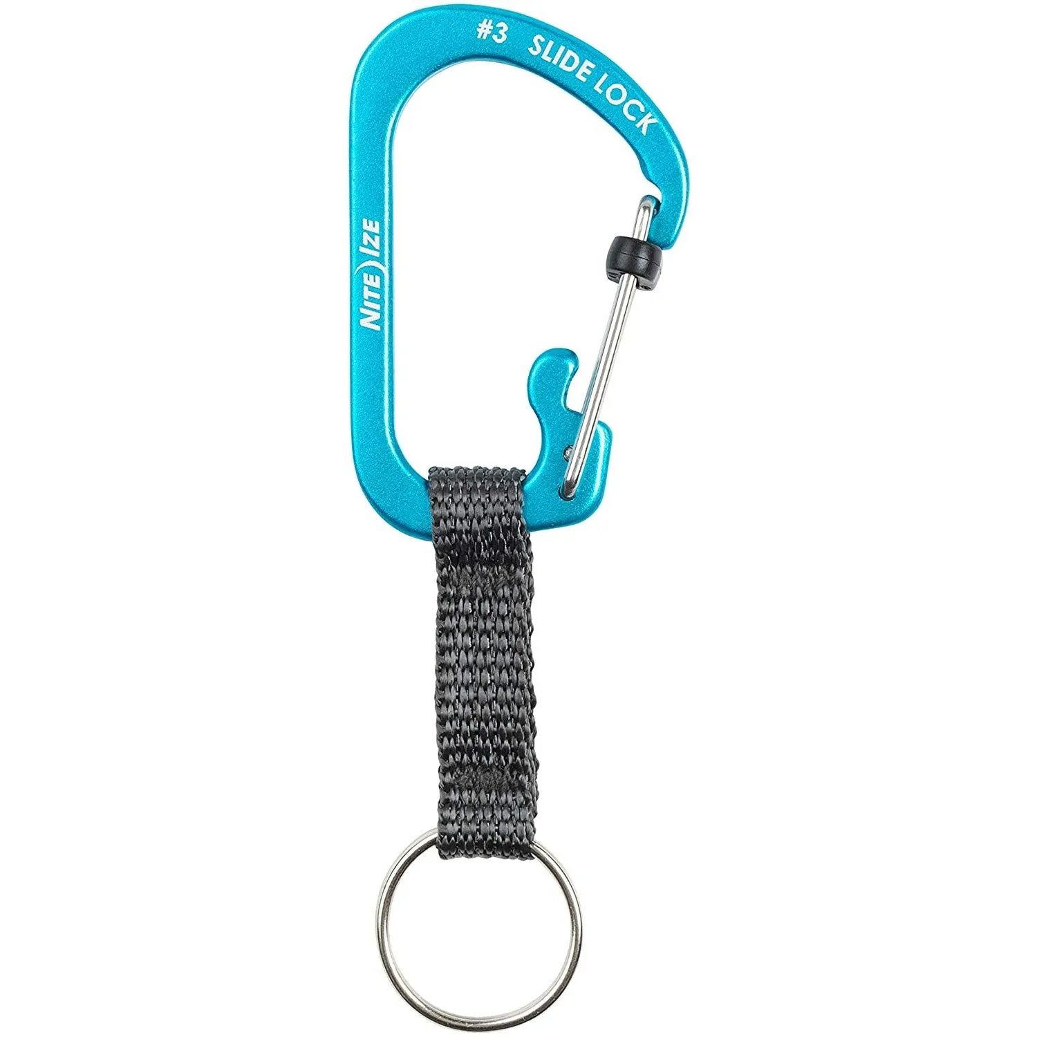 CARABINER KEYRING WITH SLIDE LOCK (ALU)