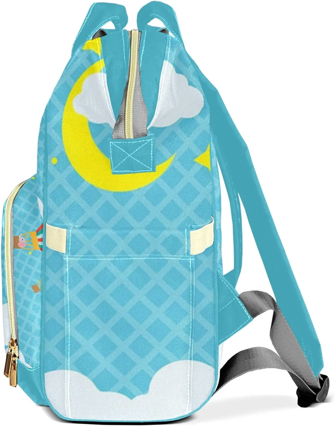 Cartoon Bear Mummy Bags Custom with Name Personalized Diaper Bags Backpack Presents