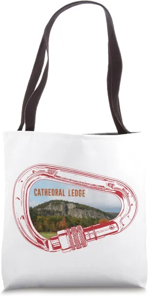 Cathedral Ledge Rock Climbing Carabiner Tote Bag
