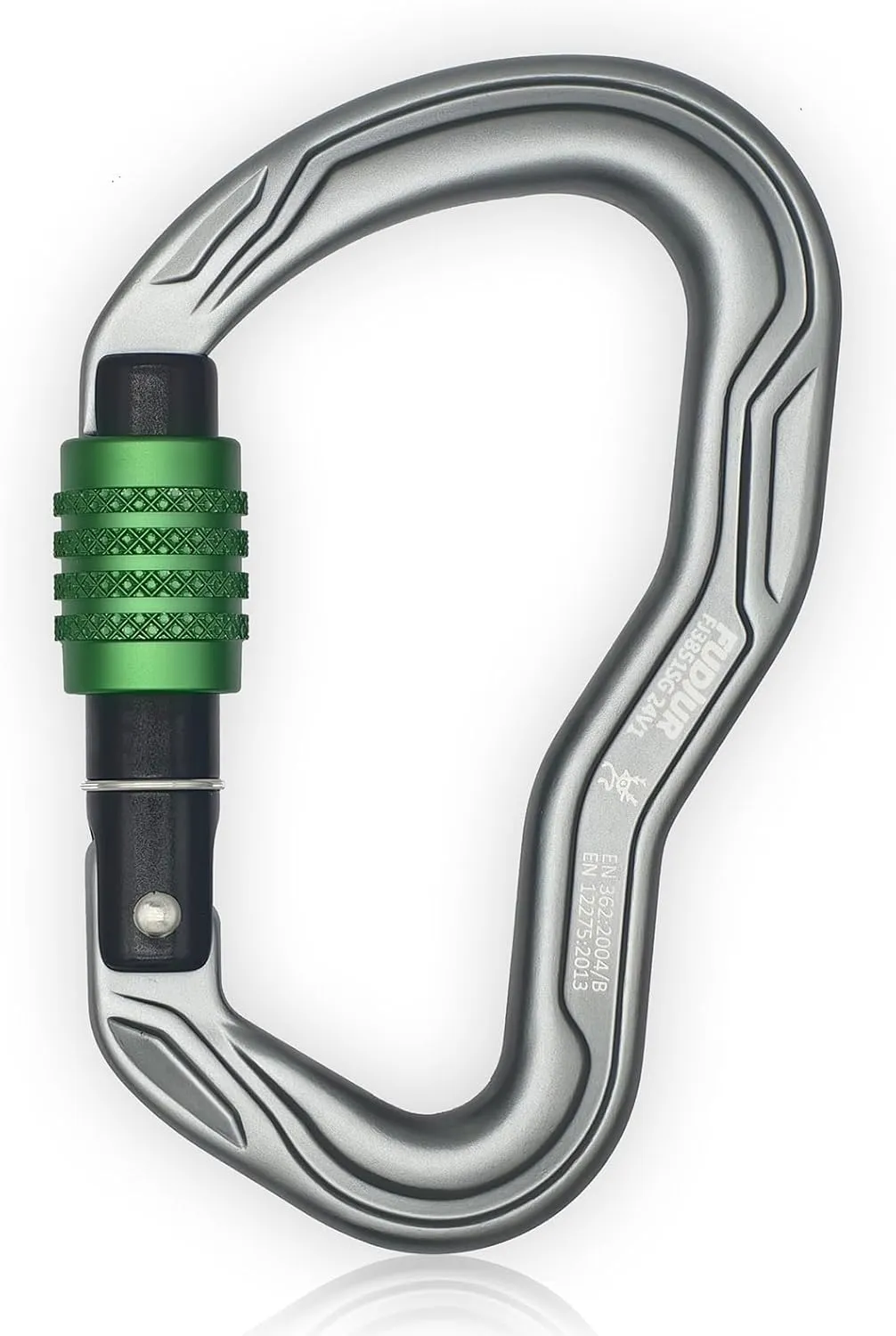CE Certified 30KN Screwgate Locking Climbing Carabiner Clip Lock Heavy Duty Carabiner for Rock Climbing Hammocks Rappelling Rescue and Hunting D-Shaped