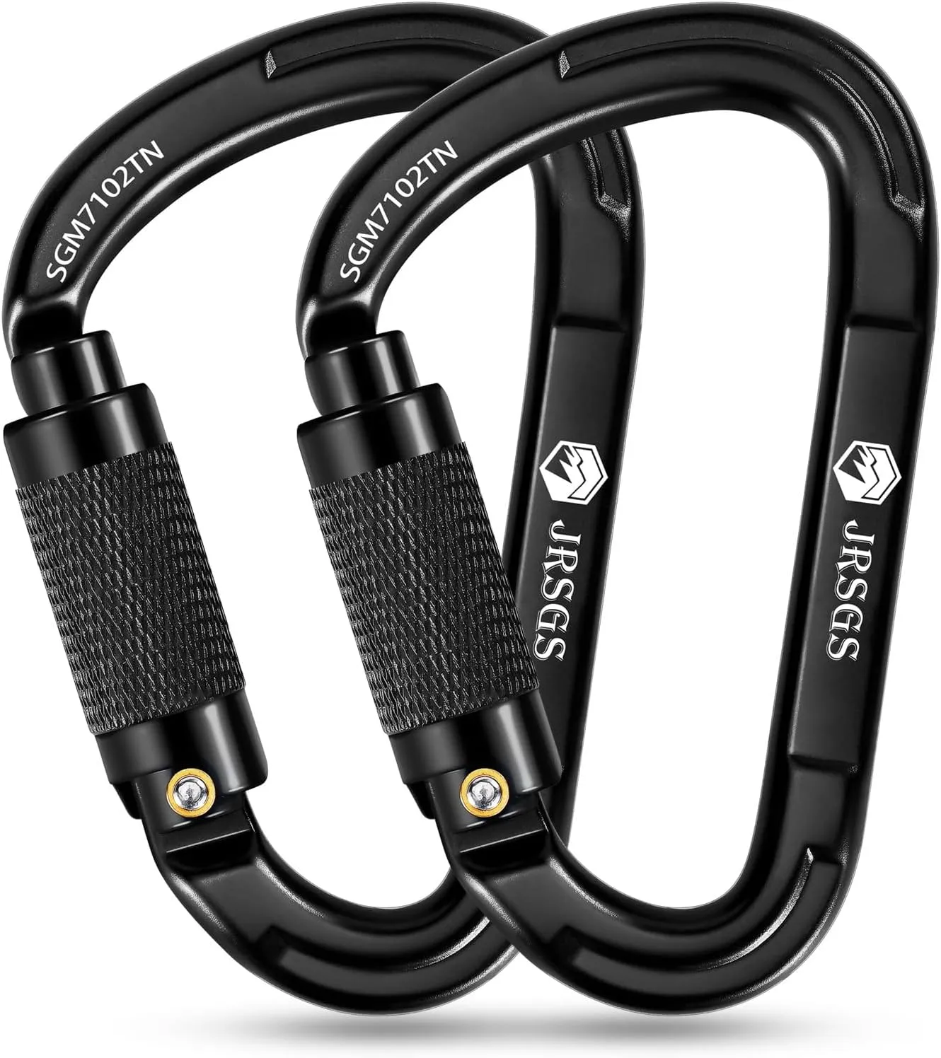 Climbing Carabiner 25KN Large Carabiner Clip Auto Locking Carabiner Obtained UIAA Certification Heavy Duty Carabiners Suitable for Rock Climbing, Camping, Gym,Rescue