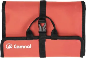 Climbing Quickdraw Hanging Storage Bag, Carabiner Hook Gear Equipment Parts Collections, Durable Foldable Bundled Roll Waterproof Bag(Orange)
