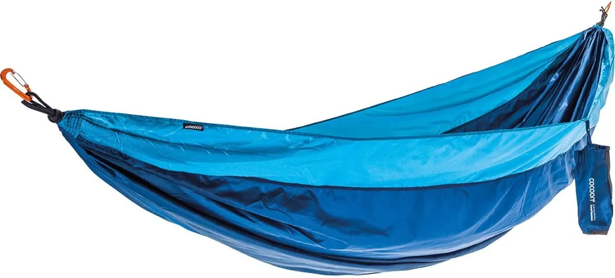 COCOON Premium Camping Hammock, Ultralight, Camping Essentials, Attached Carry Bag (Double 112" x 75" - Blue Moon)