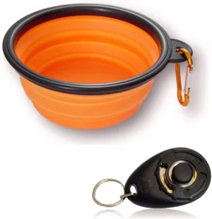 Collapsible Dog Bowl & Training Clicker