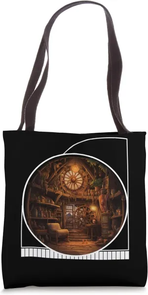 Cottagecore Reading Hut Halloween Mummy Craft Cozy Zombie Bo Tote Bag