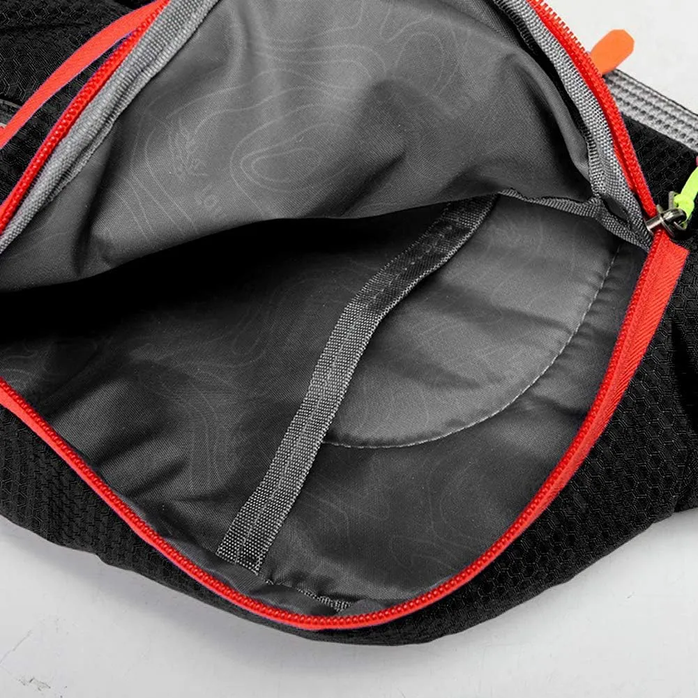 Cycling Crossbody Shoulder Backpack,Waterproof Sling Backpack Multifunctional One Shoulder Bag Chest Bag for Cycling Outdoor Travel Walking Hiking,Black