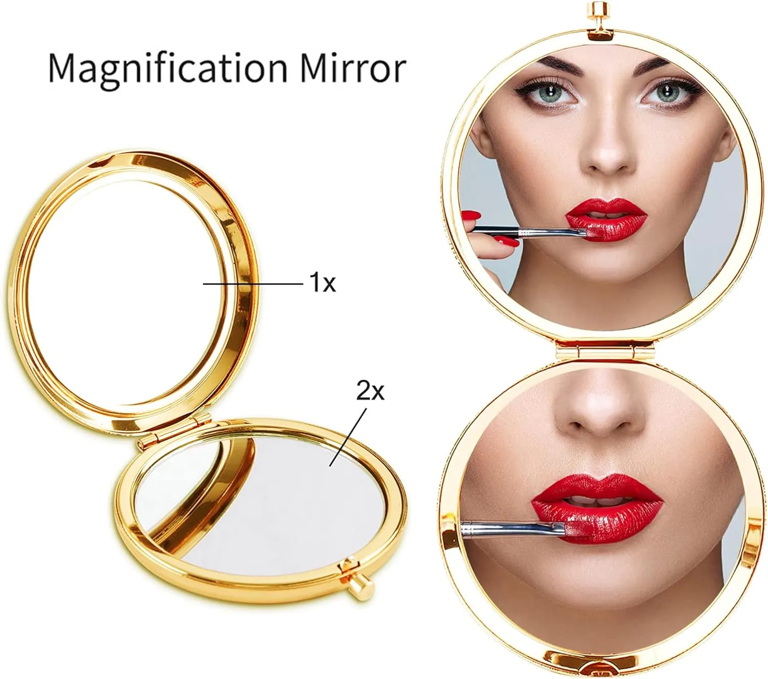 Daughter Gifts Compact Mirror for Daughter from Dad Mom, Daughter Birthday Gifts for Daughter Engraved Makeup Mirror for Daughter