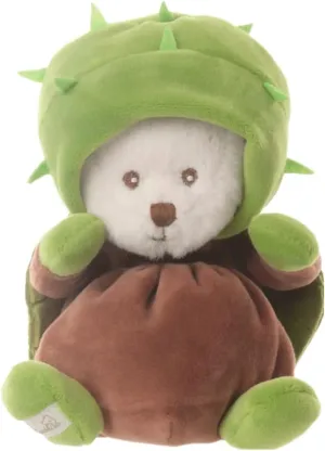 Design Ab, Ziggy Chestnut, White Bear Dressed in Green Cactus, Height 15 cm