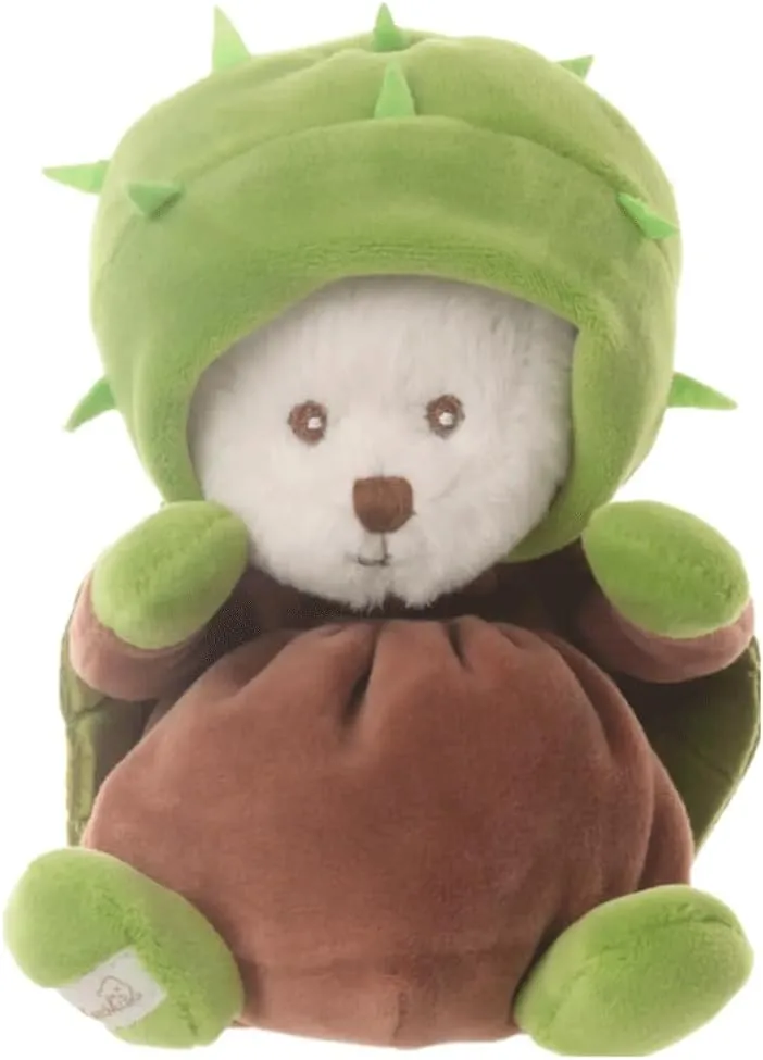 Design Ab, Ziggy Chestnut, White Bear Dressed in Green Cactus, Height 15 cm
