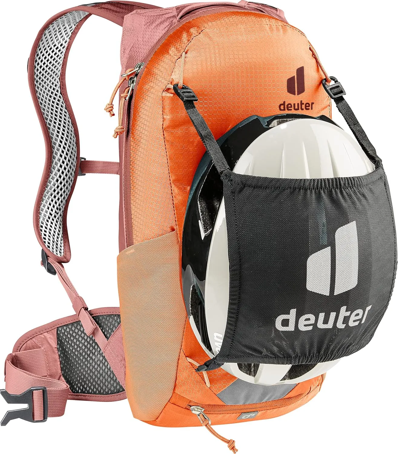 Deuter Race Backpack for Mountain Biking, Gravel Biking or Daily Commuting, Chestnut-redwood, 8 L