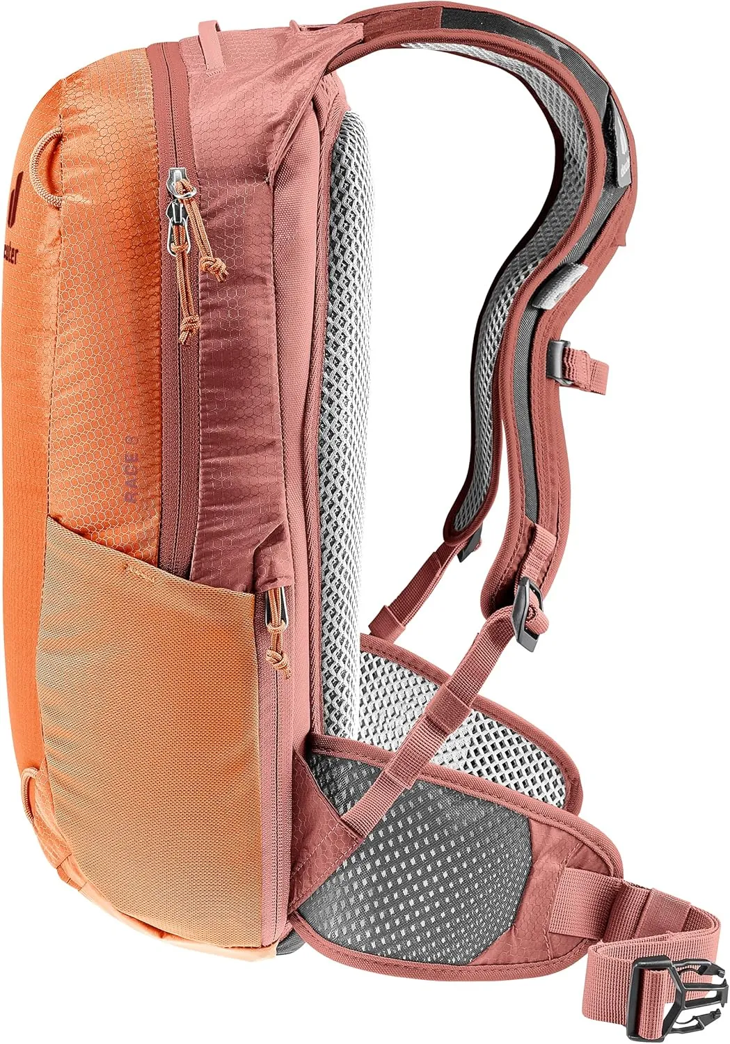 Deuter Race Backpack for Mountain Biking, Gravel Biking or Daily Commuting, Chestnut-redwood, 8 L