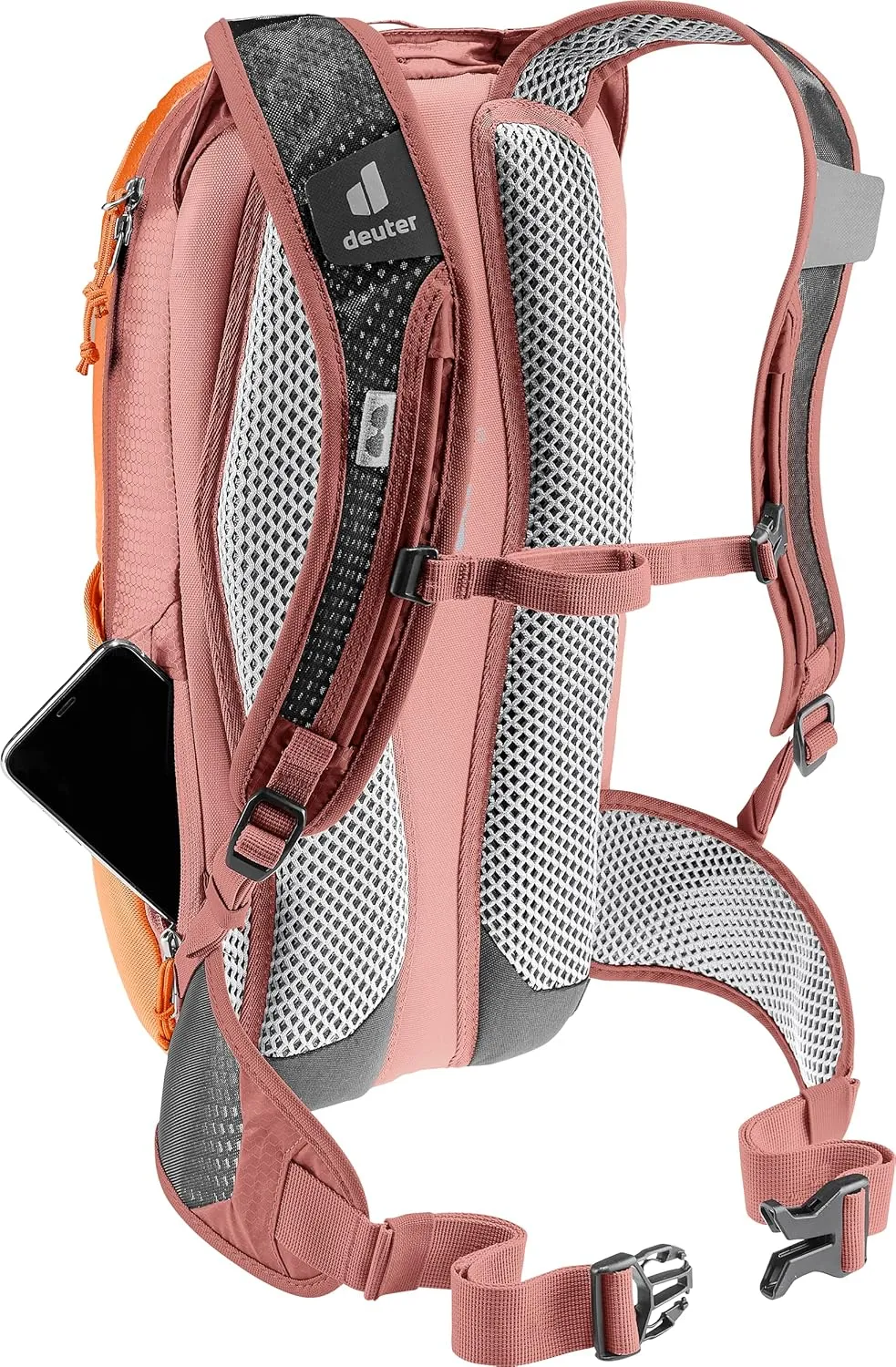 Deuter Race Backpack for Mountain Biking, Gravel Biking or Daily Commuting, Chestnut-redwood, 8 L