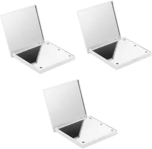 Didiseaon 3pcs Portable Led Makeup Mirror Compact Handheld Cosmetic Mirror Illumination for Travel Go Use for Women and Professional Makeup Artists
