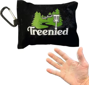 Disc Golf Chalk Bag with Clip (Black) - Quick Drying and Super Absorbent - Excellent Disc Grip - DG Accessories - Grip Bag - Chalk Bag Disc Golf - Disk Golf Equipment