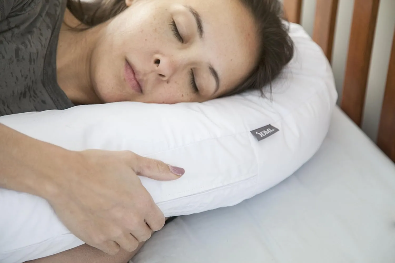 DMI U-Shaped Side Sleeping Pillows For Neck And Shoulder Pain |Side Sleeper Neck Pillow & Pregnancy Pillow Side Sleeper With Ear Hole | Back, Hip, & Sciatica Relief(30"x20"x6")