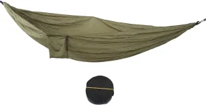 Double Portable Hammock Quick Drying Nylon Camping Hammock with Tree Strap for Outdoor Hiking Travel Backpacking Camping Essentials Camping Gear Camping Hammock (Army Green)