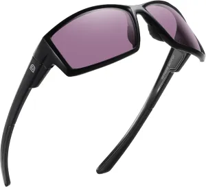 DUCO Polarized Sports Sunglasses for Men Women UV400 Protection Lightweight Frame for Fishing Driving Running F103
