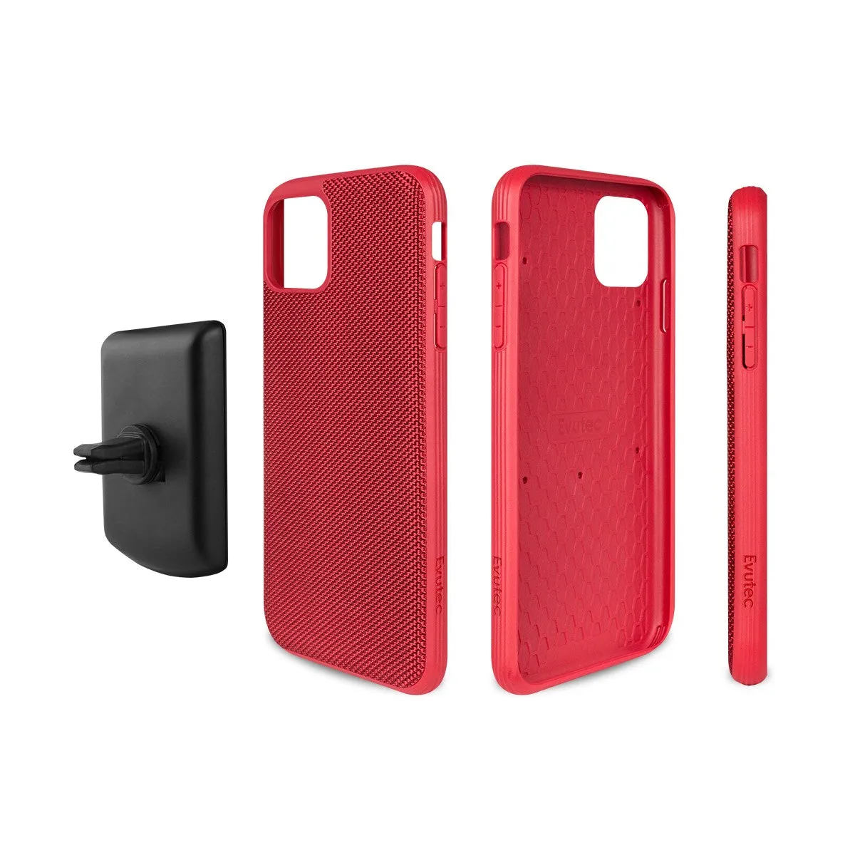 Evutec Ballistic Nylon Slim Rugged Case w/ AFIX  Vent Mount For iPhone 11 Pro Max