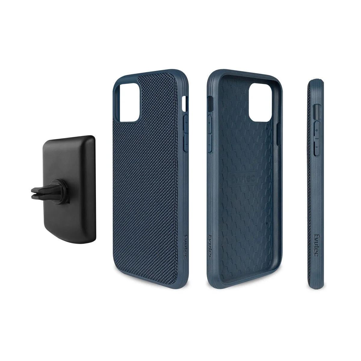 Evutec Ballistic Nylon Slim Rugged Case w/ AFIX  Vent Mount For iPhone 11 Pro Max