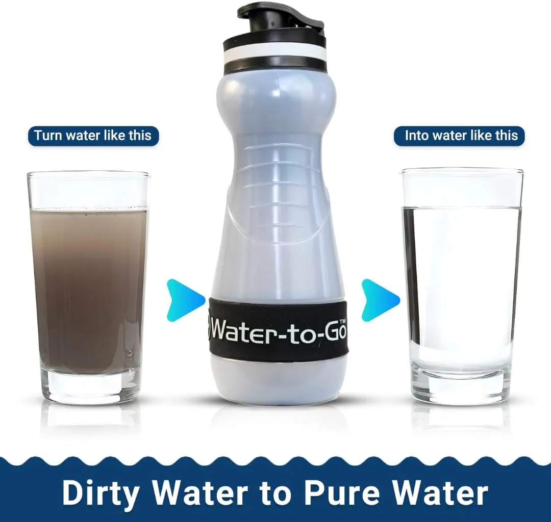 Explore! Filtered Water Bottle by Water-to-Go (18.5 fl oz/55 cl)