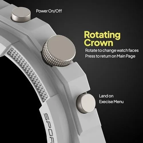 Fire-Boltt Newly Launched Quest Smartwatch 1.39" Full Touch GPS Tracking Smart Watch Bluetooth Calling, 100  Sports Modes, 360 * 360 Pixel High Resolution, Health Suite & Rugged Outdoor Built