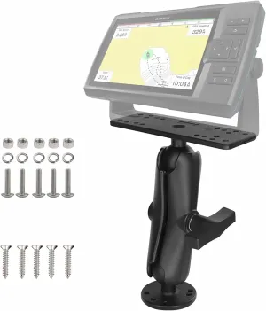 Fish Finder Mount with C Size 1.5'' Ball, Marine Aluminum Alloy Depth Finder Mount for Boat, Compatible with Lowrance Garimin Humminbird and More