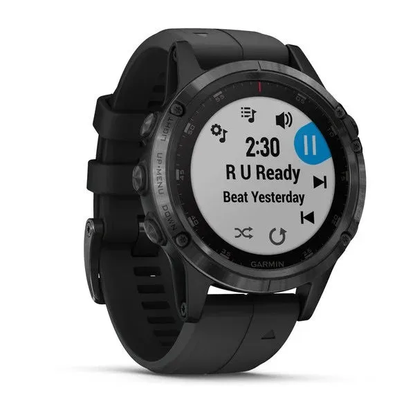 fēnix® 5 Plus Sapphire, Black with Black Band