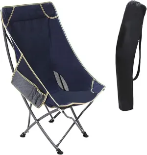 Folding Chairs Ultralight Folding Camping Chair with Backrest Leisure Beach Seat with Mesh External Hanging Bag Portable Backpack Chair Portable Camping Chair(Color:A)