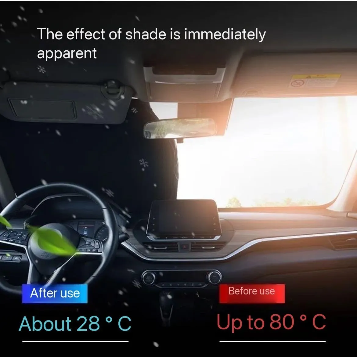for Mitsubishi,Car Windshield Sun Shade Foldable Automotive Visor Blocks UV Rays/Heat Keep Interior Cool Sun Screen with Logo Emblem Summer Accessories,L