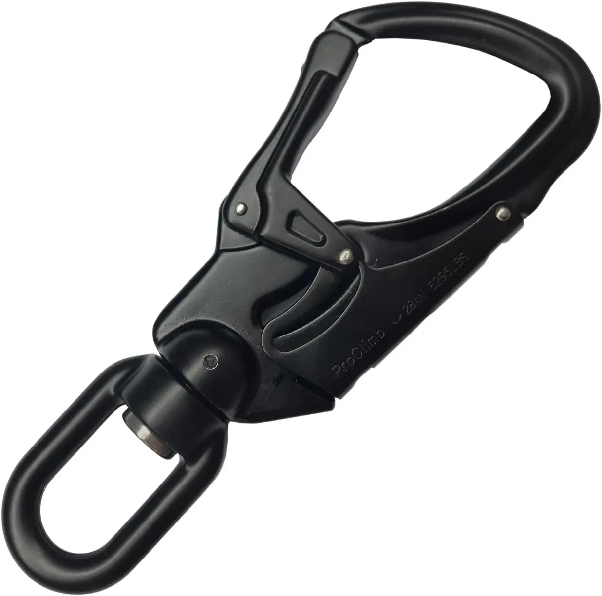 Forged Aluminum Carabiner Snaphook | Perfect for Rock Climbing, Arborists, Fire Fighters, Rescue Ops