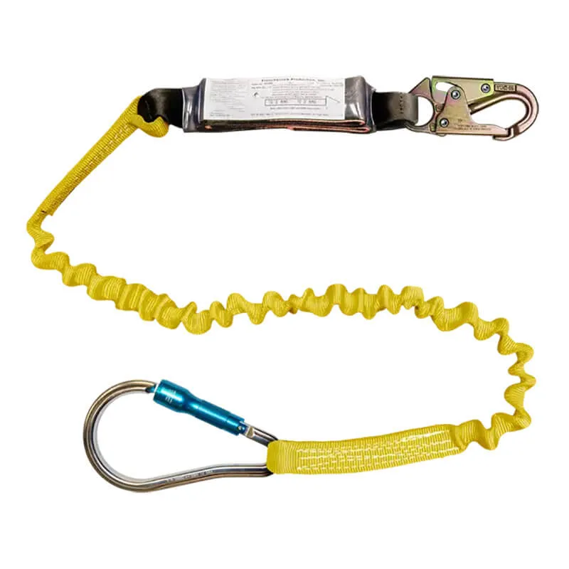 French Creek 6' Elastic Pack Style Shock Absorbing Lanyard