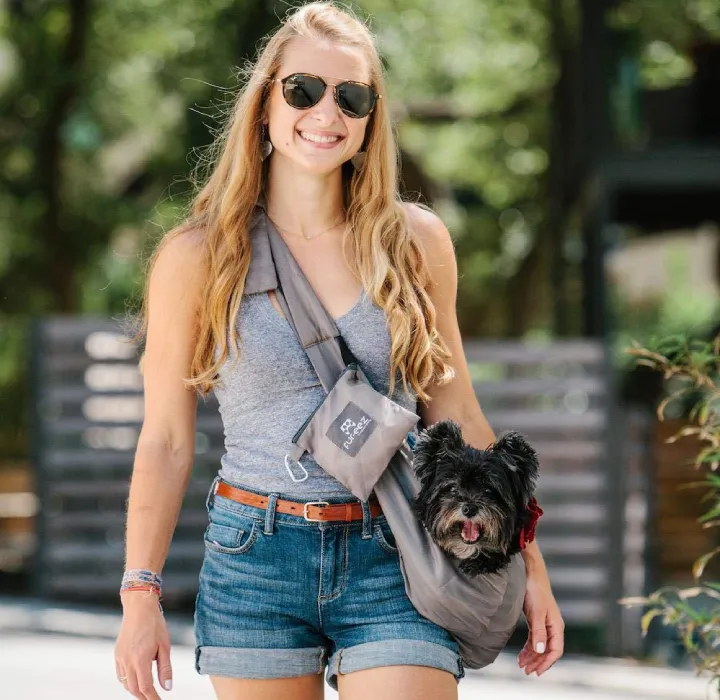 Fur-eez Portable Pet Sling Carrier for Small Pets