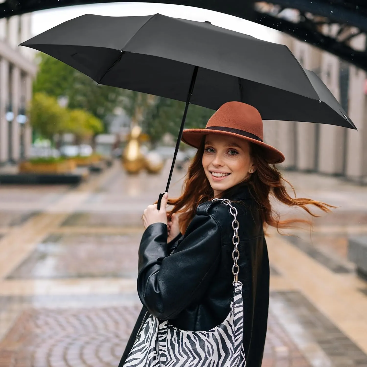 G4Free Travel Umbrella Ultralight UPF 50  UV Protection Compact Umbrella Super Slim Small Mini Automatic Open and Close