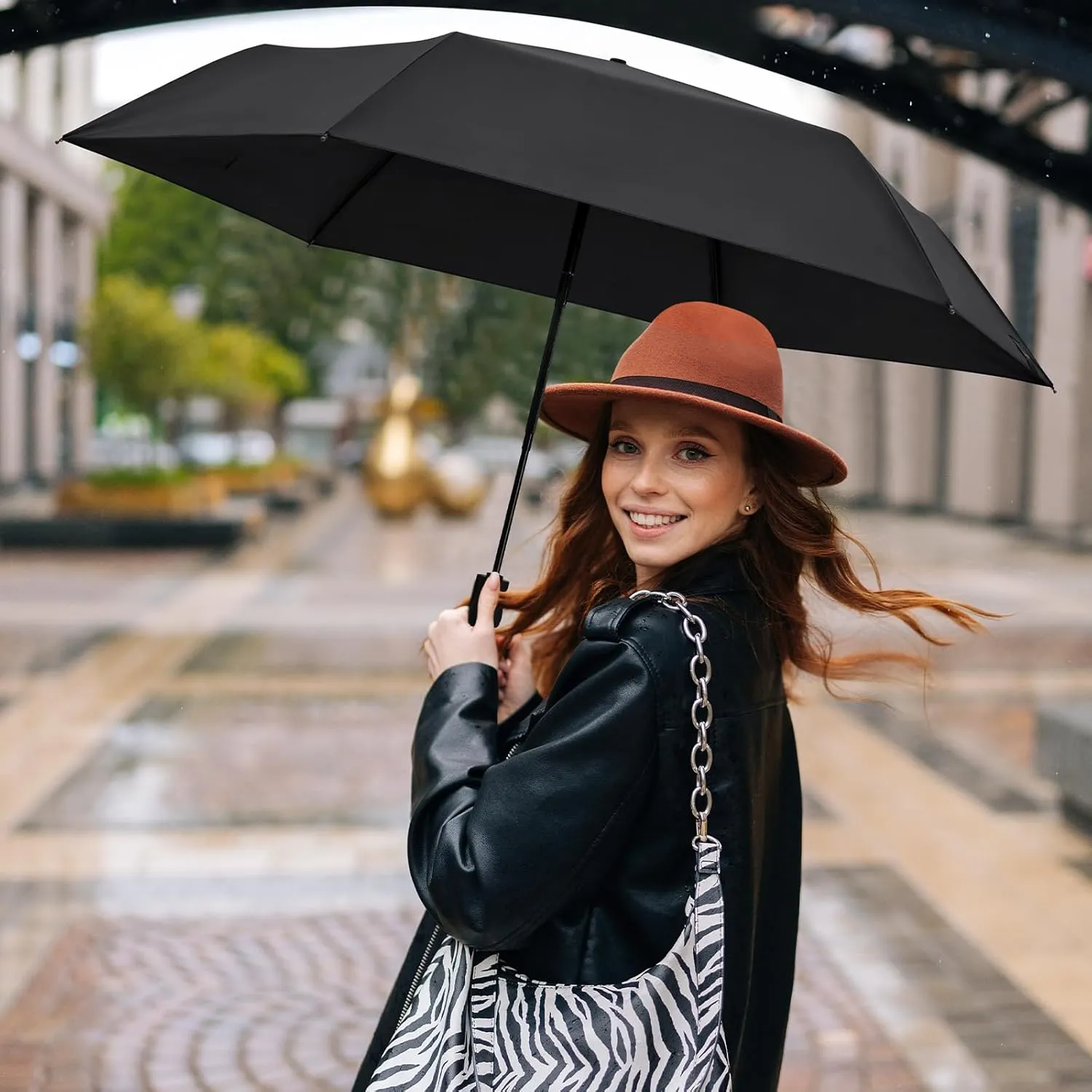 G4Free Travel Umbrella Ultralight UPF 50  UV Protection Compact Umbrella Super Slim Small Mini Automatic Open and Close