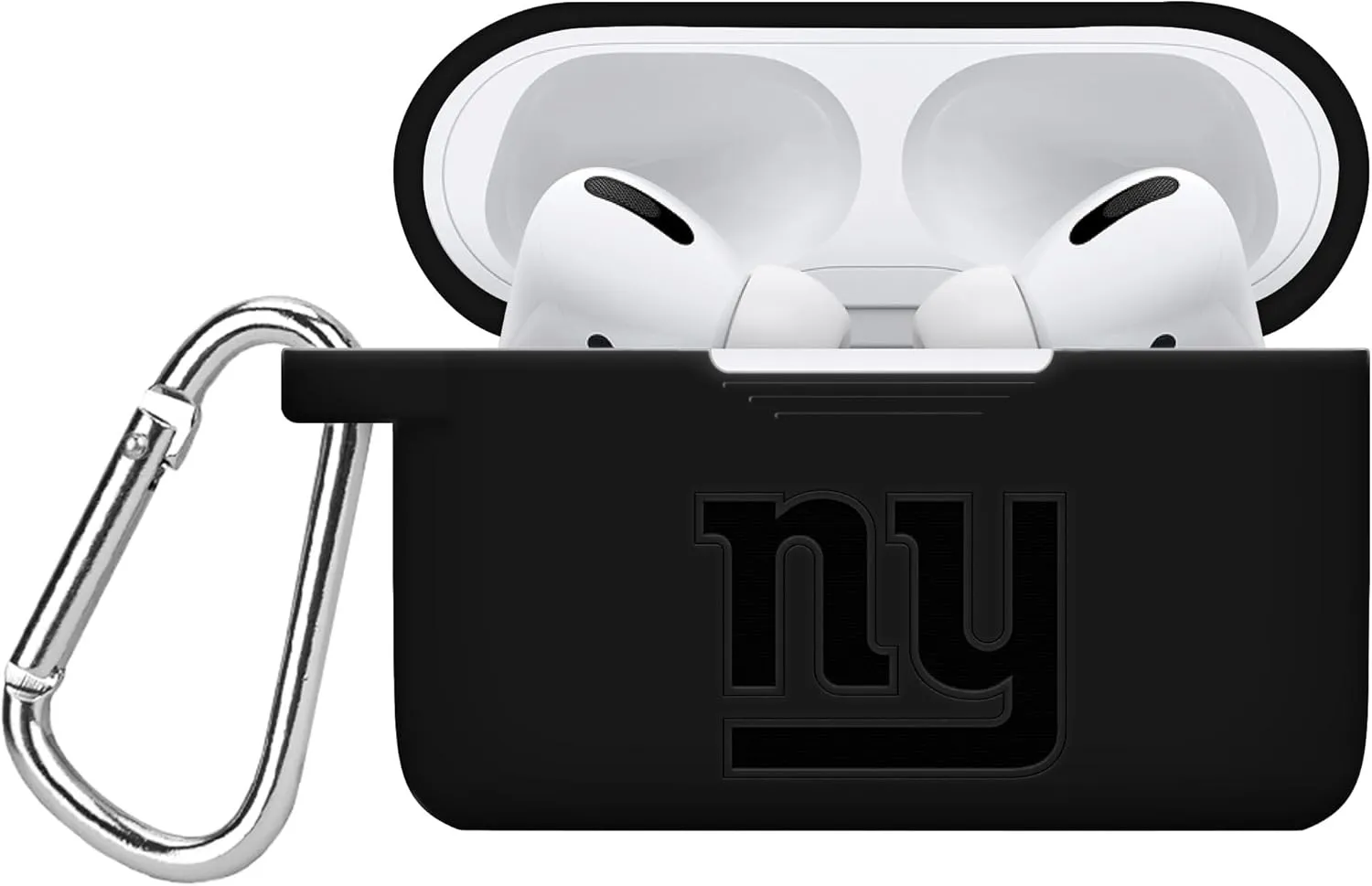 GAME TIME New York Giants Engraved Silicone Combo Package Compatible with Apple Watch and Airpods Pro Battery Case (42/44mm Black/Black)