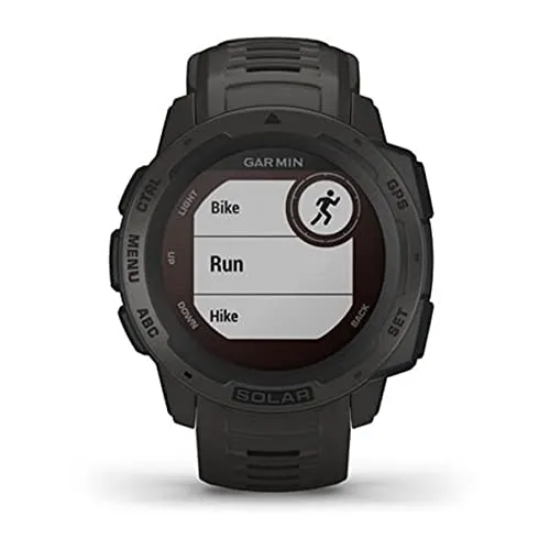 Garmin 010-02064-00 Instinct, Rugged Outdoor Watch with GPS, Features Glonass and Galileo, Heart Rate Monitoring and 3-Axis Compass, Graphite