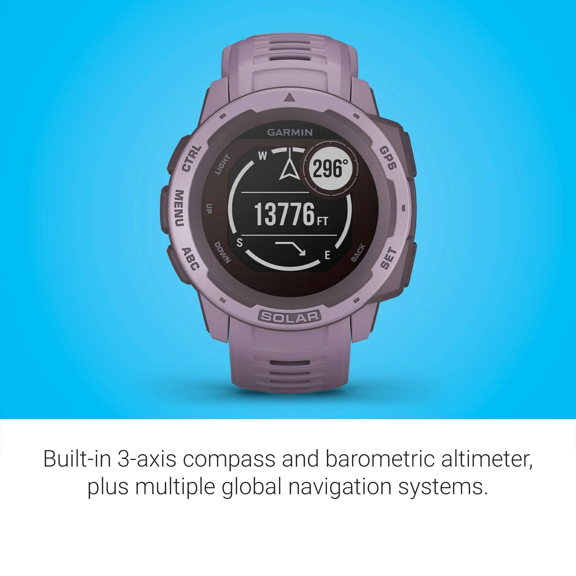 Garmin 010-02064-00 Instinct, Rugged Outdoor Watch with GPS, Features Glonass and Galileo, Heart Rate Monitoring and 3-Axis Compass, Graphite