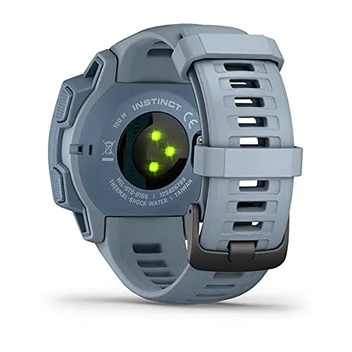 Garmin 010-02064-00 Instinct, Rugged Outdoor Watch with GPS, Features Glonass and Galileo, Heart Rate Monitoring and 3-Axis Compass, Graphite