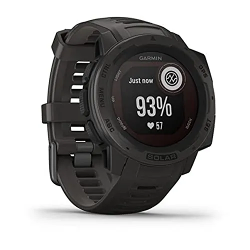 Garmin 010-02064-00 Instinct, Rugged Outdoor Watch with GPS, Features Glonass and Galileo, Heart Rate Monitoring and 3-Axis Compass, Graphite