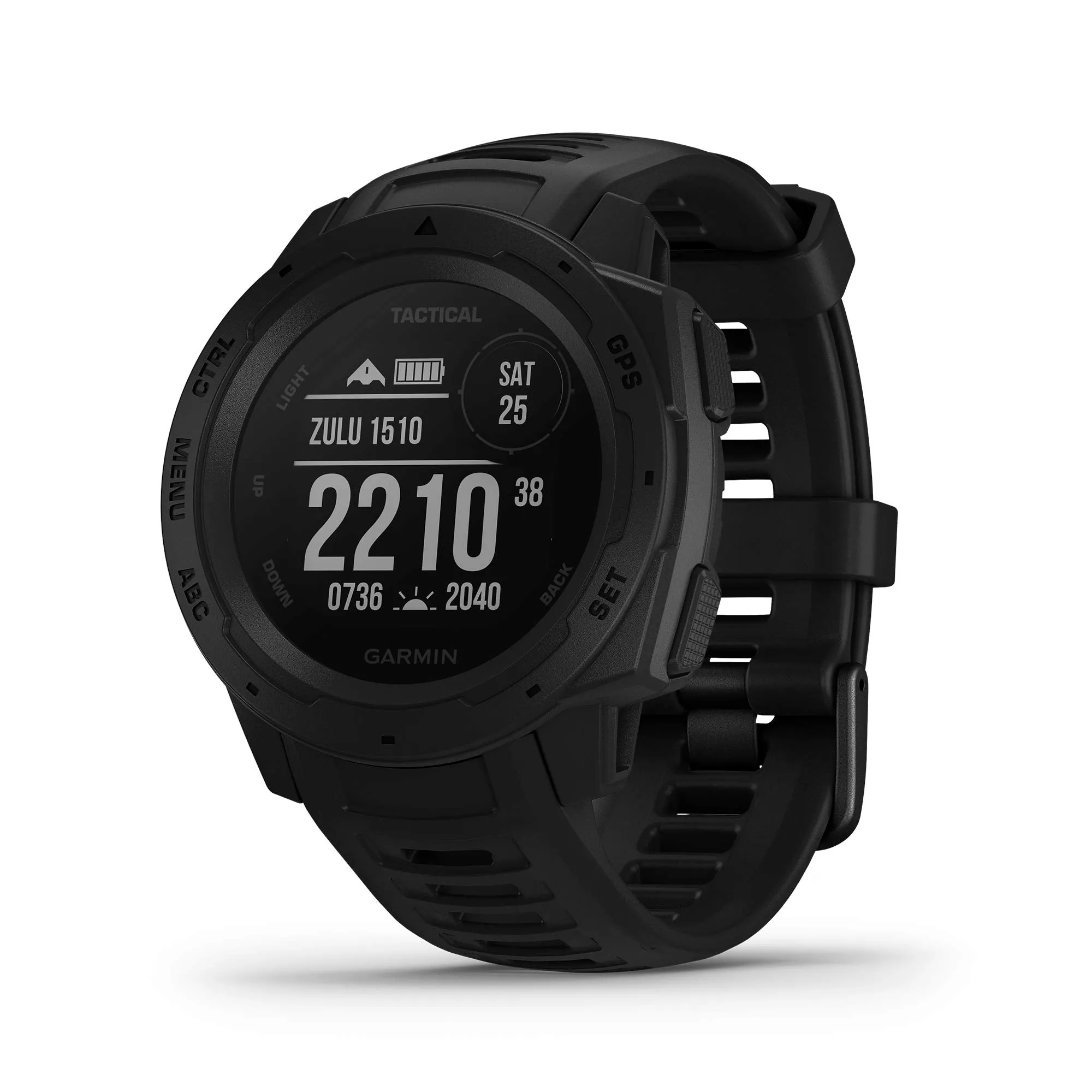 Garmin 010-02064-00 Instinct, Rugged Outdoor Watch with GPS, Features Glonass and Galileo, Heart Rate Monitoring and 3-Axis Compass, Graphite