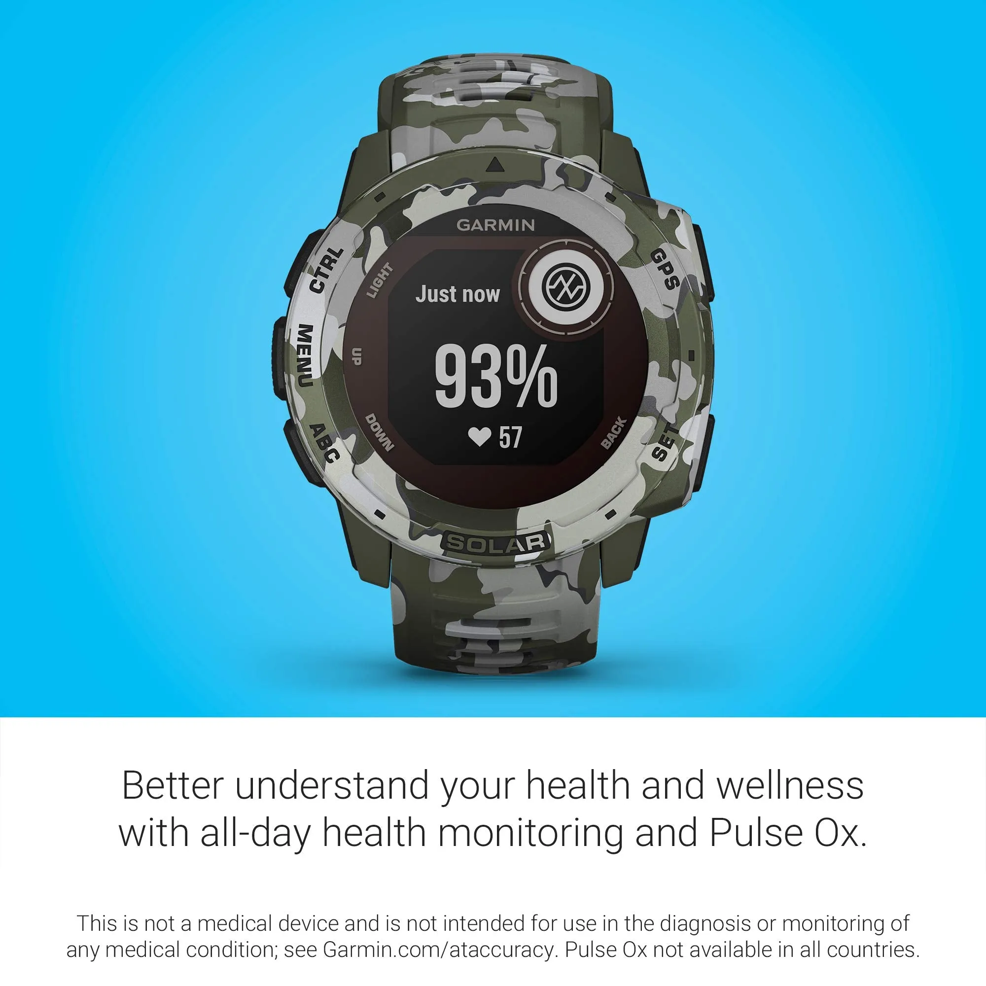 Garmin 010-02064-00 Instinct, Rugged Outdoor Watch with GPS, Features Glonass and Galileo, Heart Rate Monitoring and 3-Axis Compass, Graphite