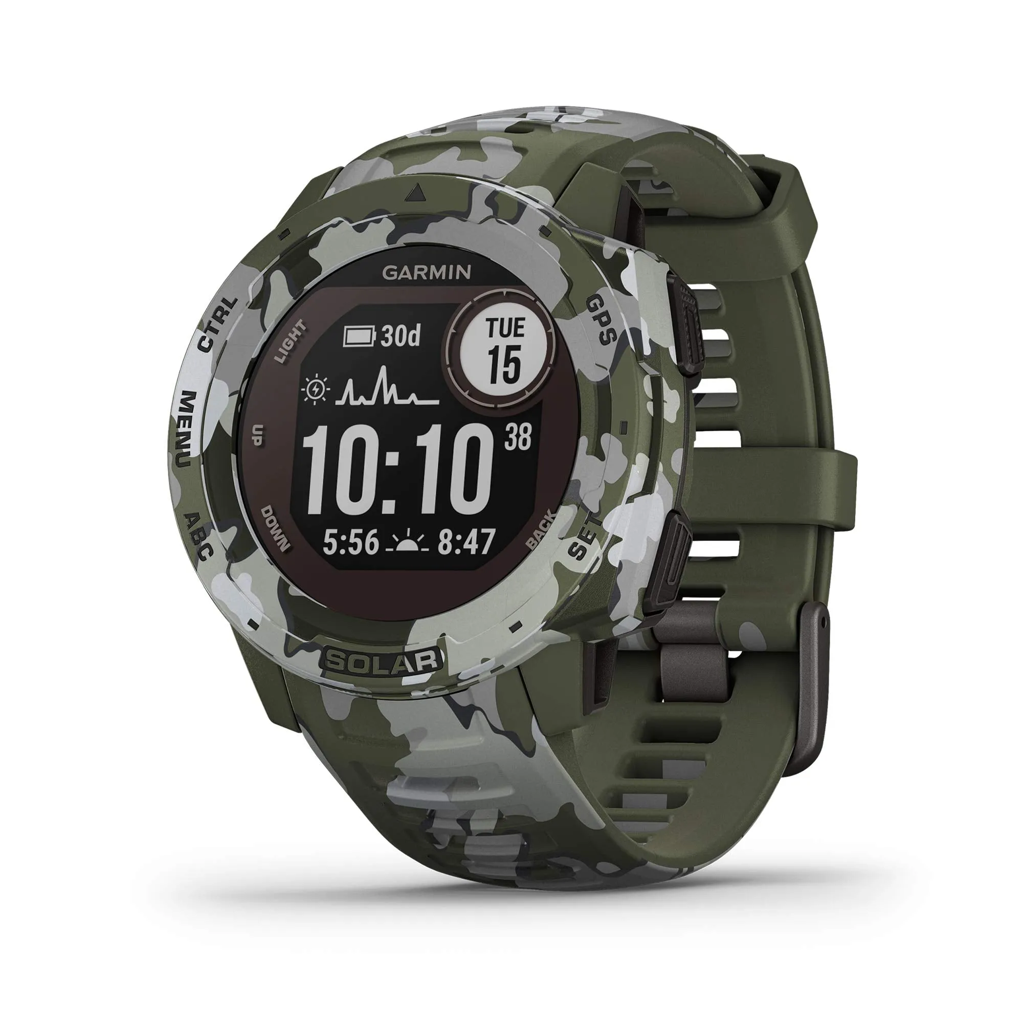 Garmin 010-02064-00 Instinct, Rugged Outdoor Watch with GPS, Features Glonass and Galileo, Heart Rate Monitoring and 3-Axis Compass, Graphite