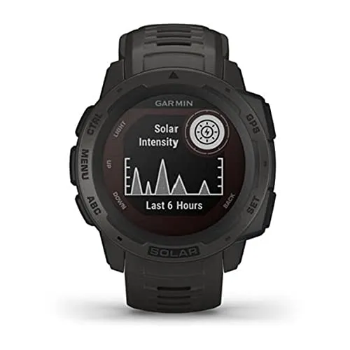 Garmin 010-02064-00 Instinct, Rugged Outdoor Watch with GPS, Features Glonass and Galileo, Heart Rate Monitoring and 3-Axis Compass, Graphite