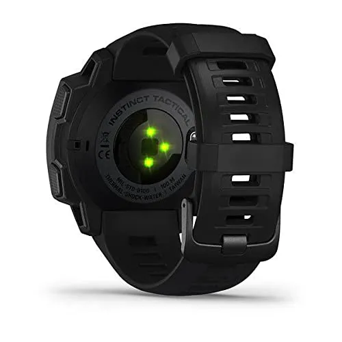 Garmin 010-02064-00 Instinct, Rugged Outdoor Watch with GPS, Features Glonass and Galileo, Heart Rate Monitoring and 3-Axis Compass, Graphite