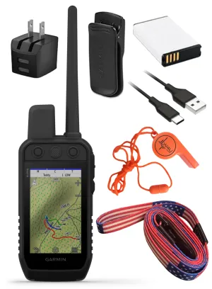 Garmin Alpha 300 / Alpha 300i Advanced Dog Tracking and Training Handheld with Wearable4U Bundle