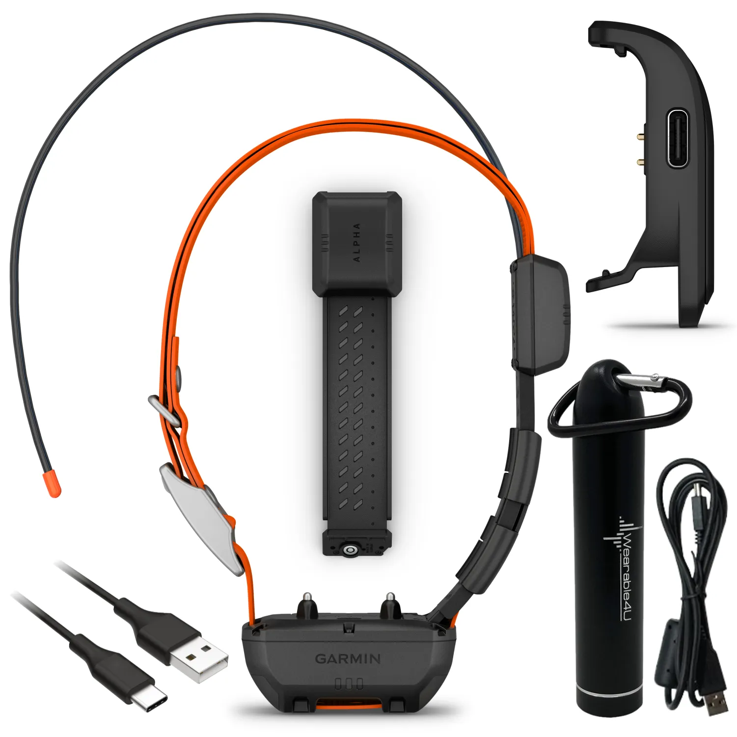 Garmin Alpha T 20 / TT 25 GPS Dog Tracking Collar with Wearable4U Bundle