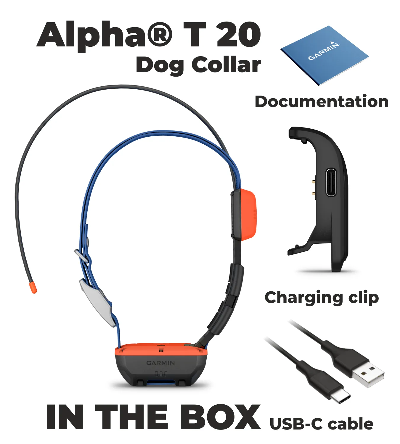 Garmin Alpha T 20 / TT 25 GPS Dog Tracking Collar with Wearable4U Bundle