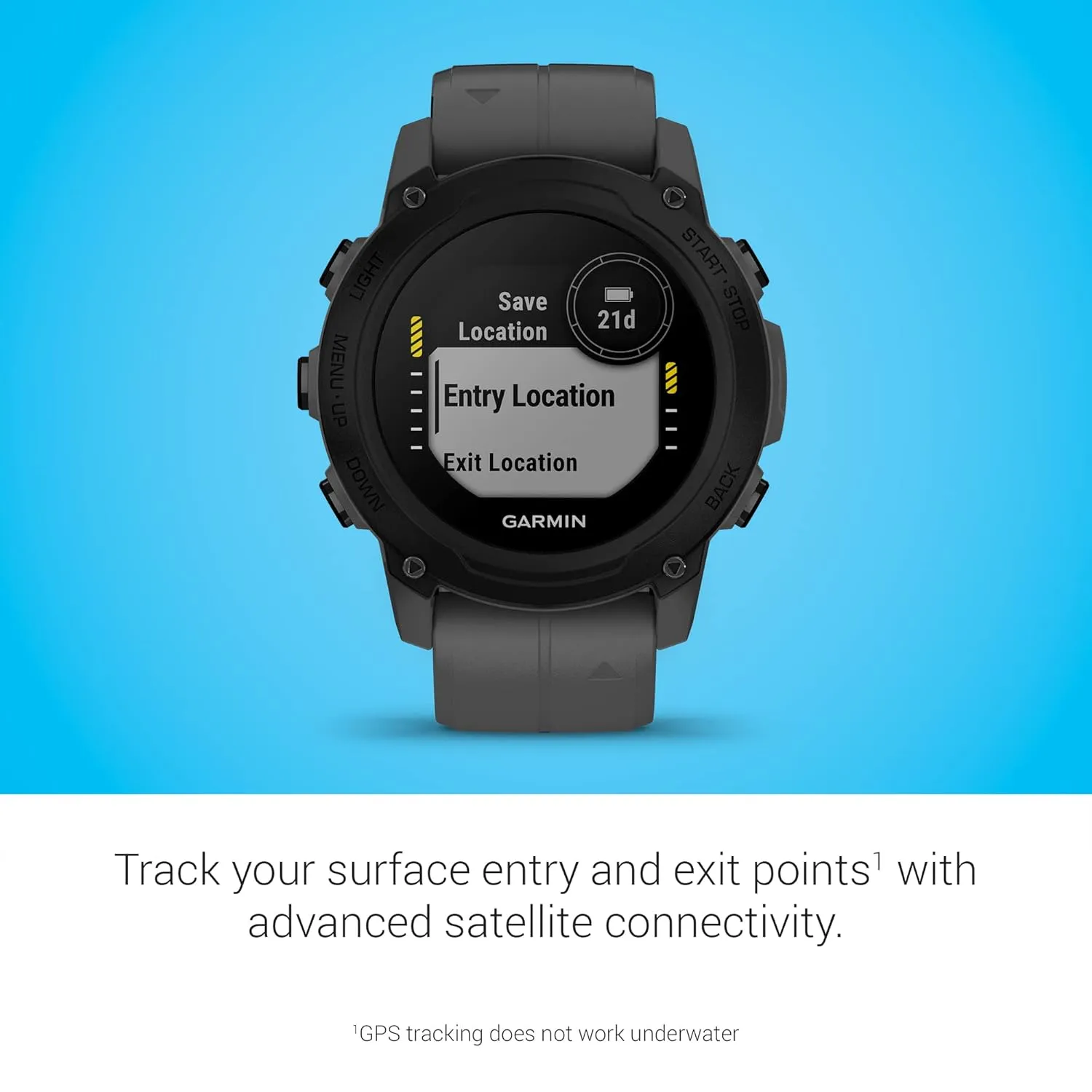Garmin Descent™ G1, Rugged Dive Computer, Multiple Dive Modes, Activity Tracking, Slate Gray