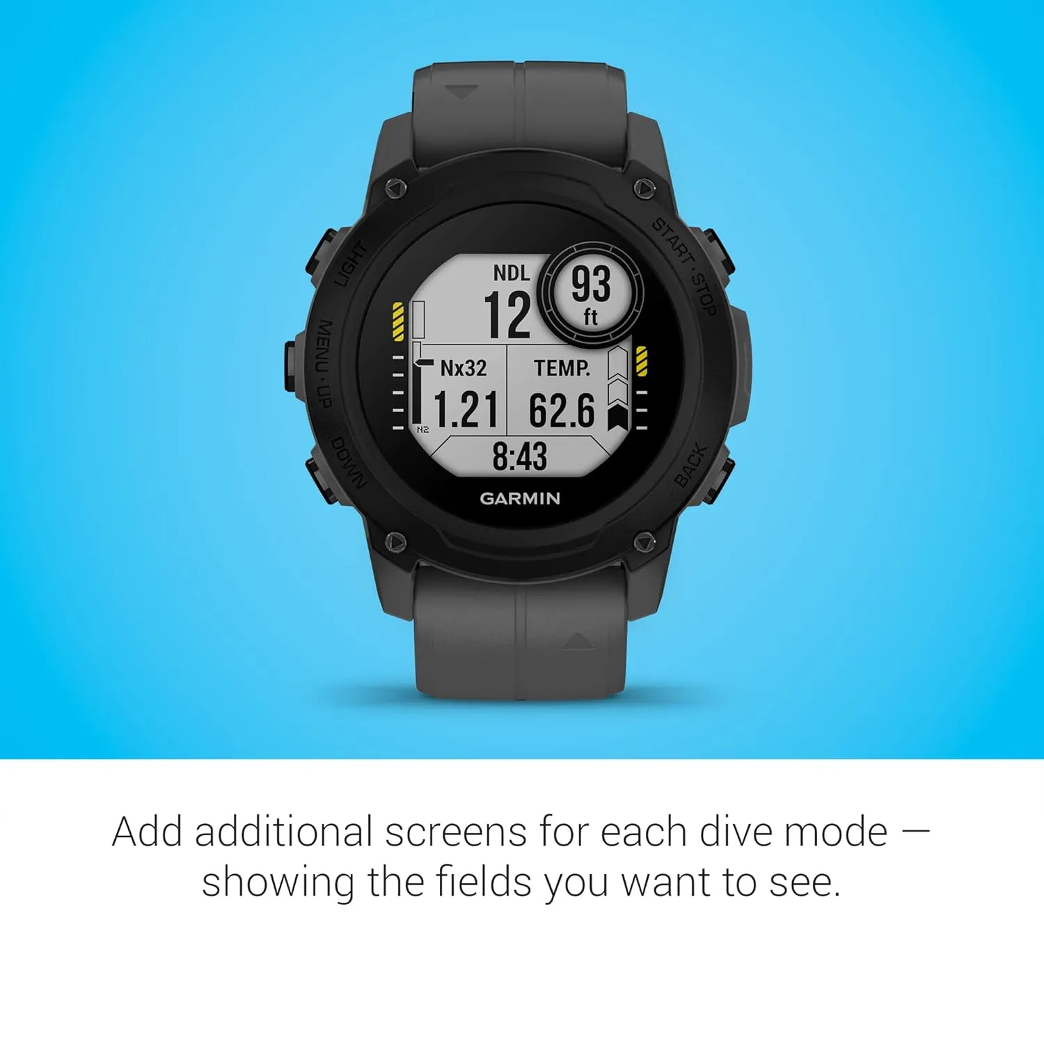 Garmin Descent™ G1, Rugged Dive Computer, Multiple Dive Modes, Activity Tracking, Slate Gray