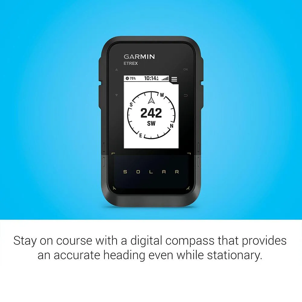 Garmin eTrex Solar Powered GPS Handheld Navigator Tactical Bracelet & Flashlight
